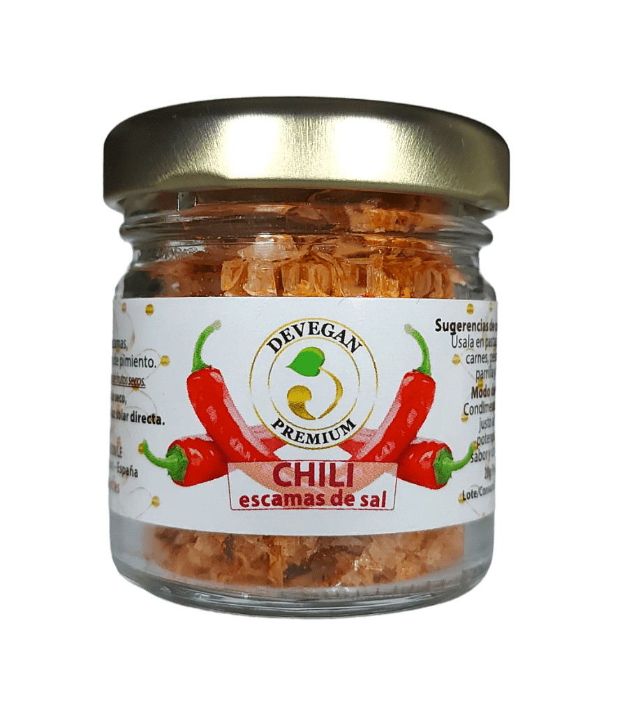 Escama de sal con chili