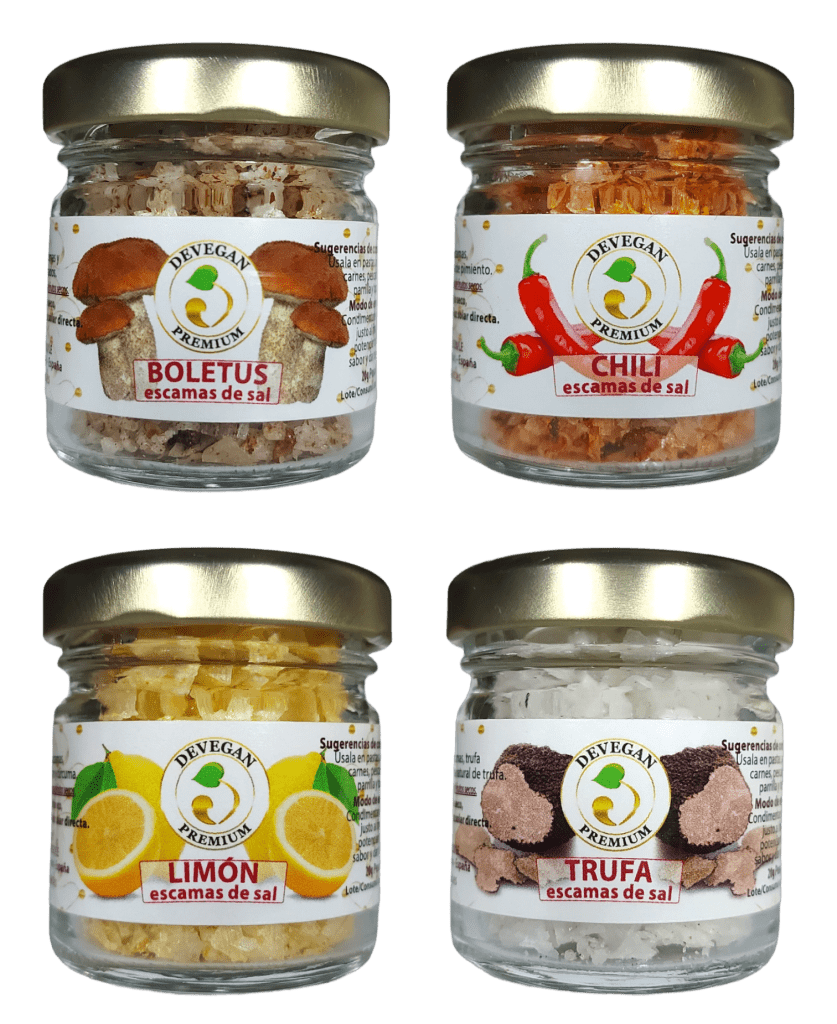 miniaturas de escamas de sal